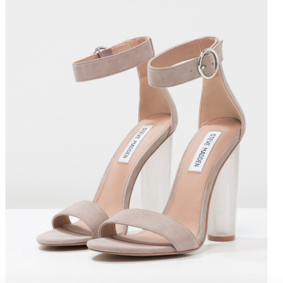 STEVE MADDEN Suede Ankle Strap Heel Sandals - Picture 1 of 8
